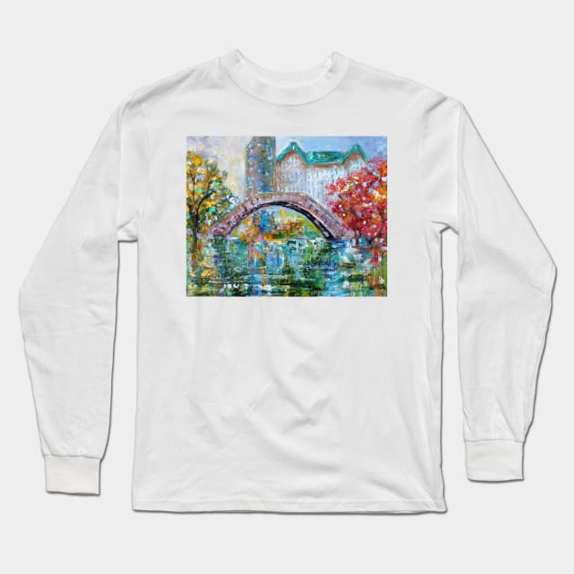 New York City Central Park Long Sleeve T-Shirt by Karensfineart